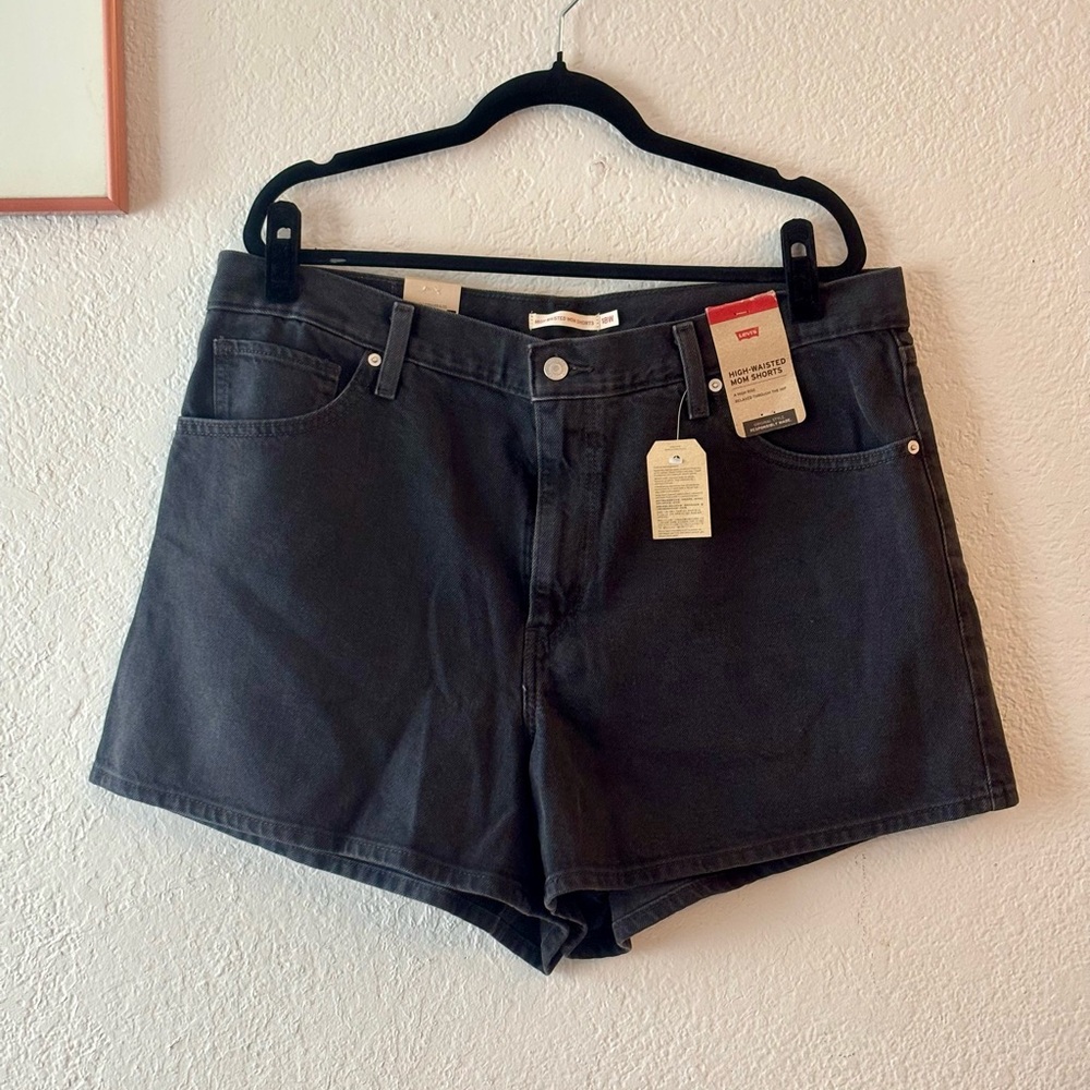 Black Denim Levi’s Shorts